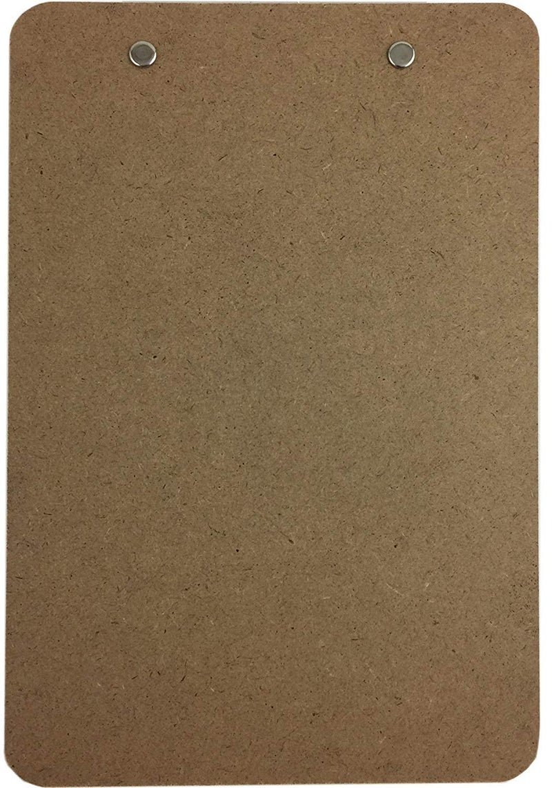 Trade Quest Memo Size 6'' x 9'' Clipboard Low Profile Clip Hardboard (Pack of 1) - Image 4